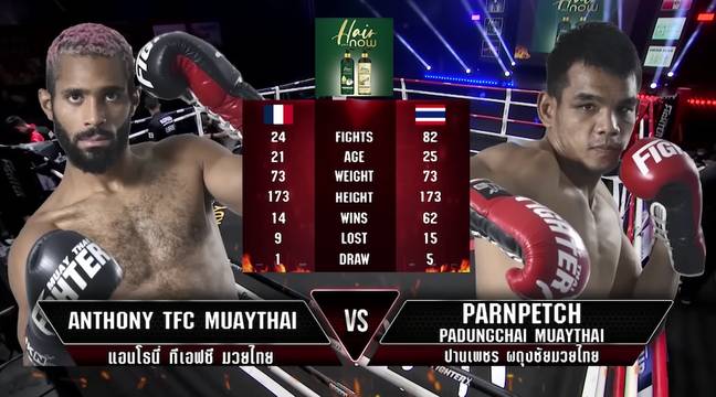 A fight between Anthony Durand and Phanphet Phadungchai ended in tragedy earlier this month. Credit: YouTube/มวยJKN18