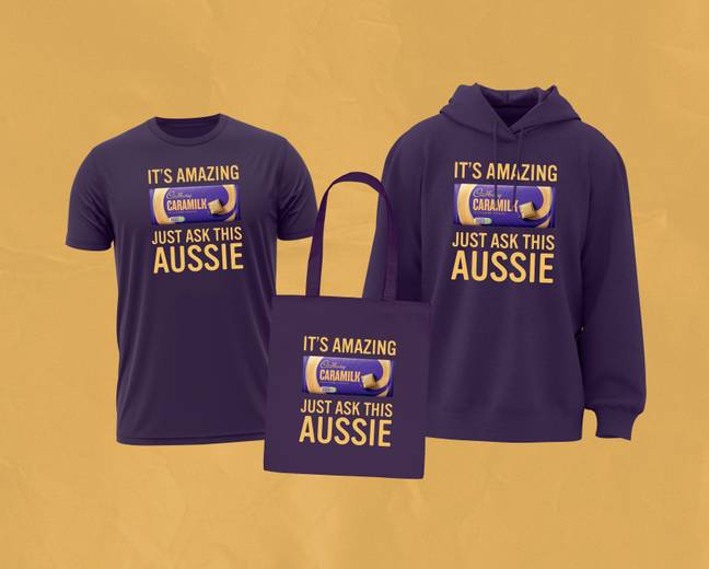&quot;Just Ask An Aussie&quot; Merchandise. Credit: Cadbury UK