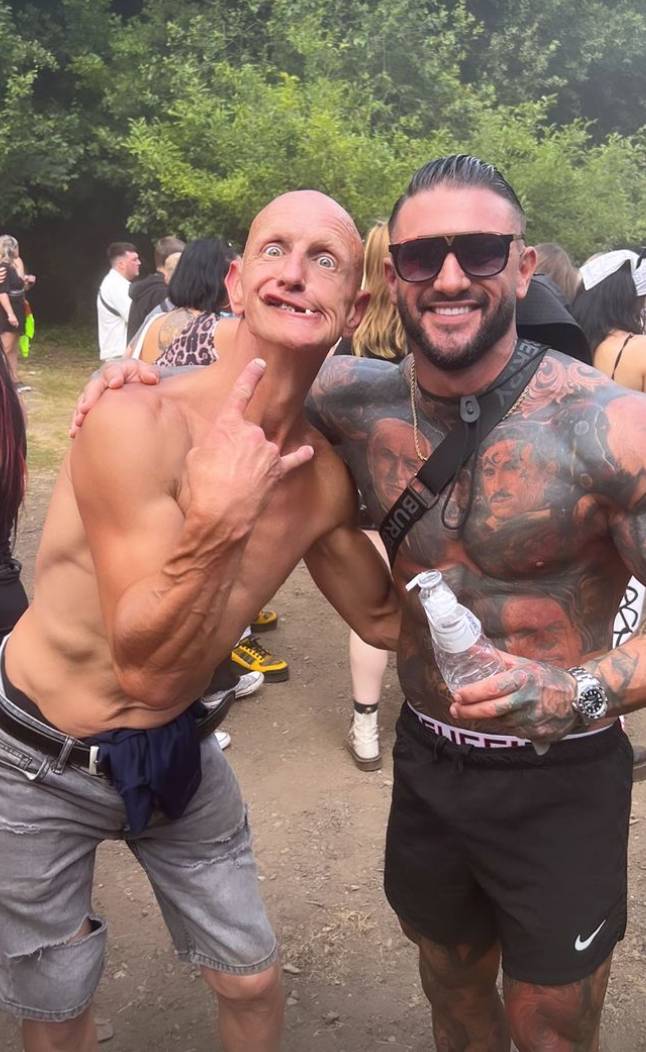 Fish And Rice Cake Man Bumps Into Gurning Rave Guy At Festival
