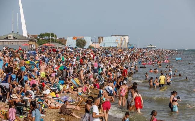 Brits are expected to flock to the beaches this weekend as the latest heatwave hits. Credit: Daniel Bond/ Alamy