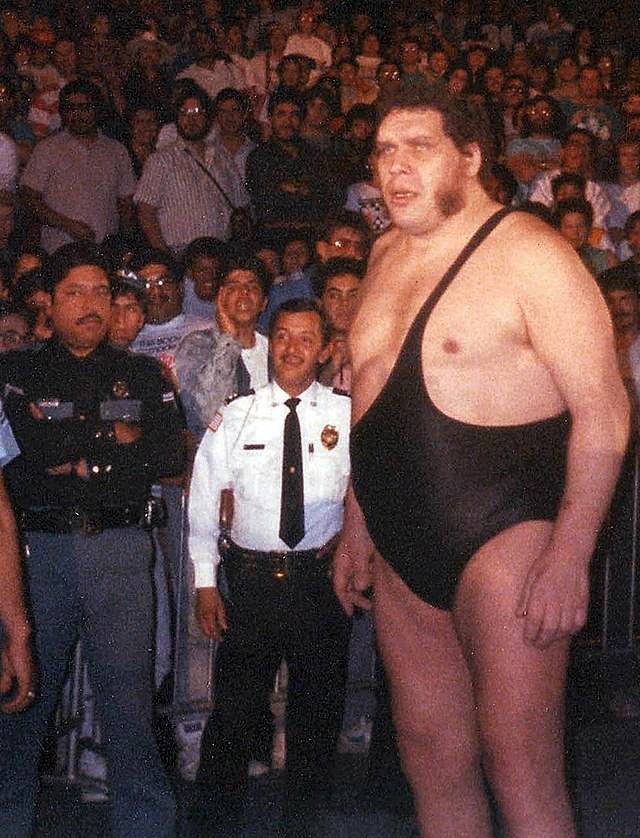 Andre 'The Giant' was able to hold down an ungodly amount of booze. Credit: Creative Commons
