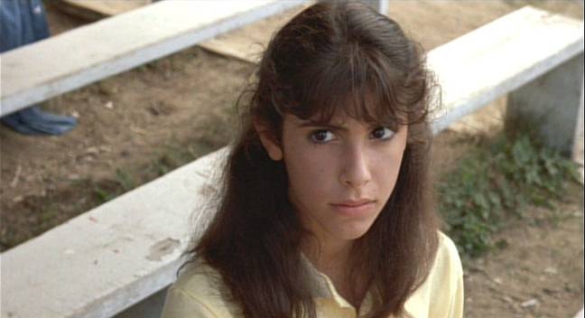 Felissa Rose in the sleeping camp.  Photo credit: United Film Distribution Company