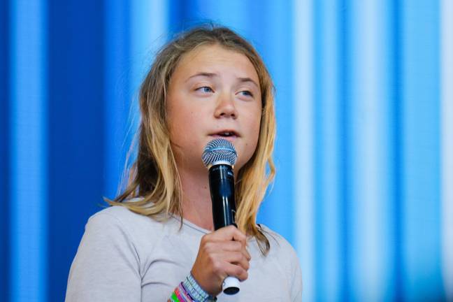 Greta Thunberg spoke at Glastonbury this year. Credit: JEP Live Music / Alamy Stock Photo