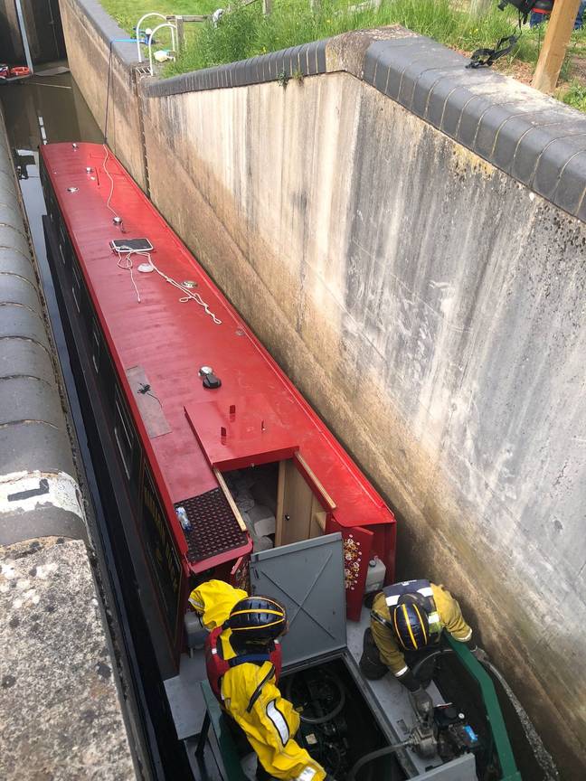 Thankfully no one was injured in the incident. Credit: Facebook/River Canal Rescue