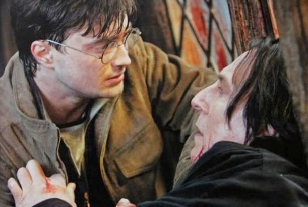 Snape gives up his own life for Harry. Credit: Warner Bros.