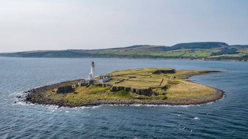 Pladda Island is on the market for £350,000. Credit: Knight Frank