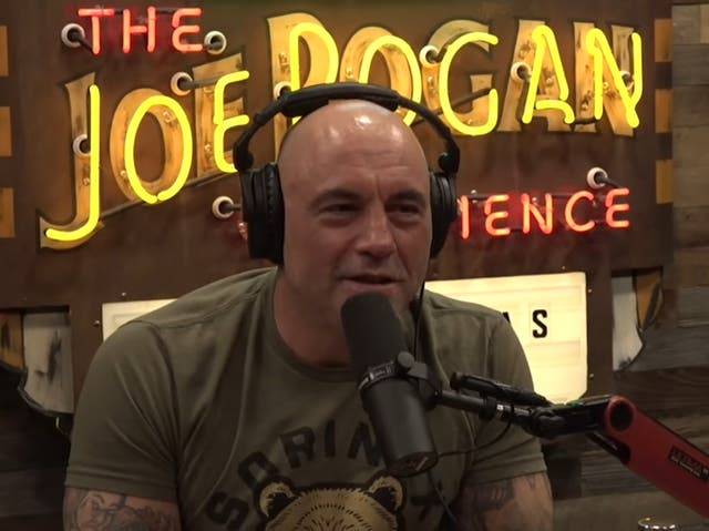 Rogan has been criticised about content on his podcast many times before. Credit: YouTube/JRE