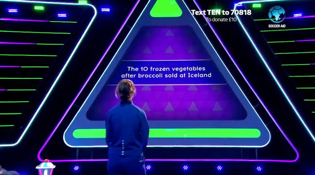 Viewers found the question about frozen vegetables in Iceland completely mind-boggling. Credit: ITV