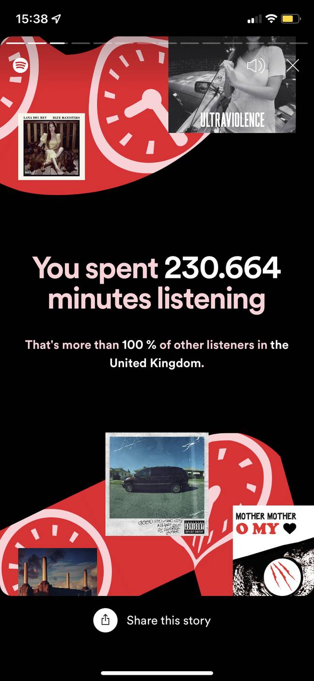 Regan says she has listened to Spotify more than anyone else this year. Credit: Supplied 