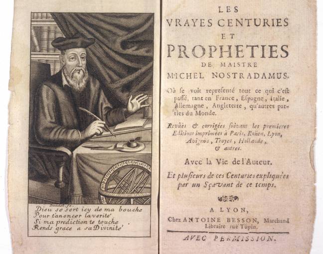 Nostradamus predicted conflict in France in 2023. Credit: Chronicle/ Alamy Stock Photo