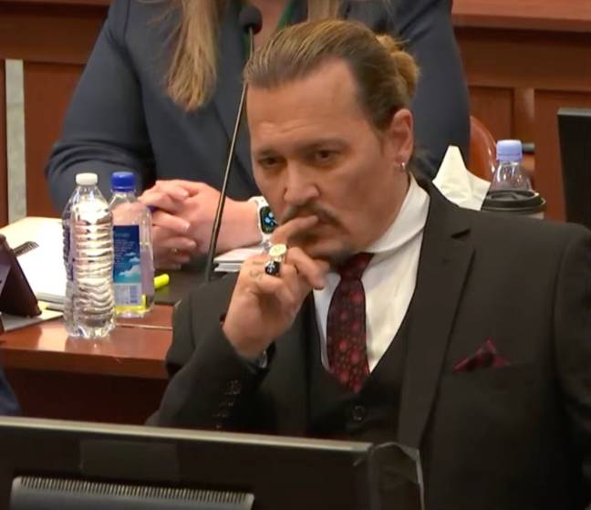 Johnny Depp appeared to look Henriquez straight in the eyes. Credit: Law and Crime Network