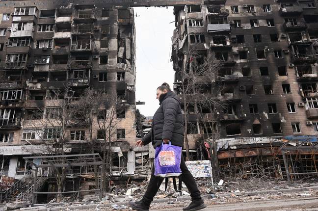 Many thousands of civilians remain trapped in Mariupol as the Russians besiege the city. (Credit: Alamy)