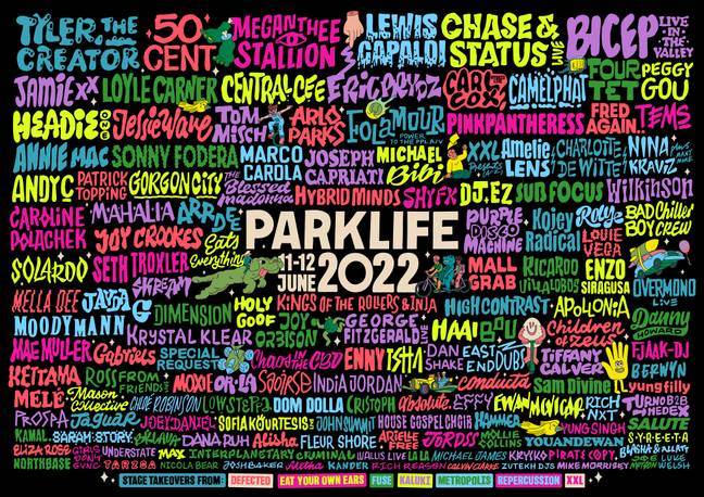 Lewis Capaldi, Tyler, the Creator and 50 Cent are among the names confirmed to headline Manchester's Parklife festival this summer (Parklife).