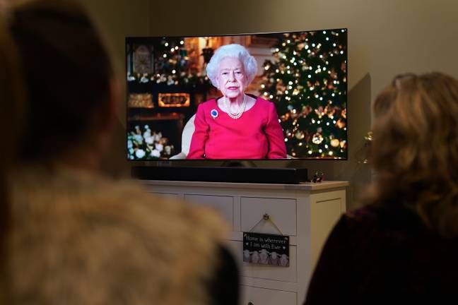 The Queen addressed the nation on Christmas Day at 3pm, as per tradition. Credit: Alamy