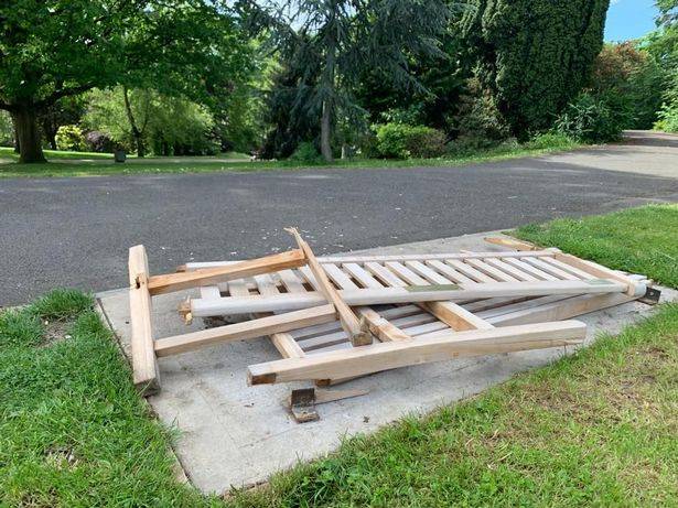 Locals were shocked to discover the bench had been destroyed. Credit: Nottingham Post