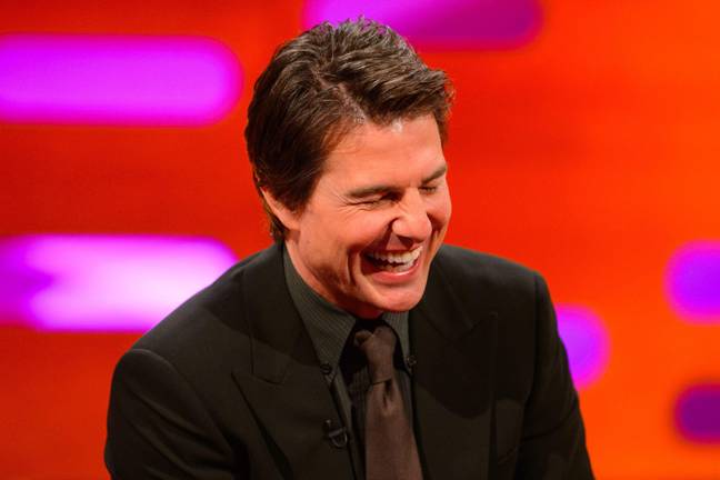 Tom Cruise during a recording of the Graham Norton Show, at the London Studios, in central London. Credit: Alamy