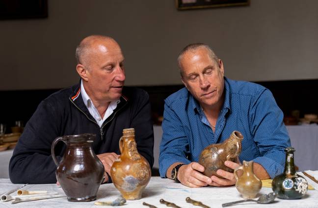 Brothers Lincoln and Julian Barnwell discovered a centuries old shipwreck and kept it secret for 15 years. Credit: PA