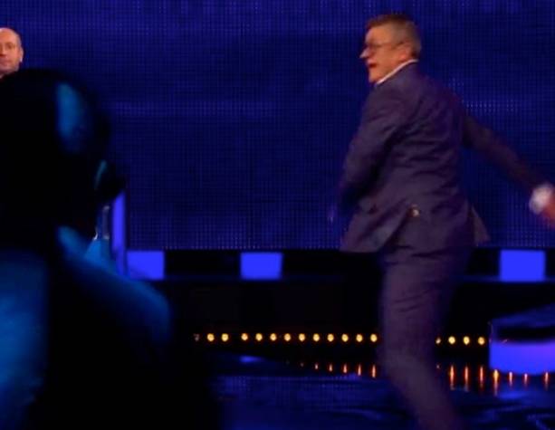 Joe Pasquale was chased off set. Credit: ITV