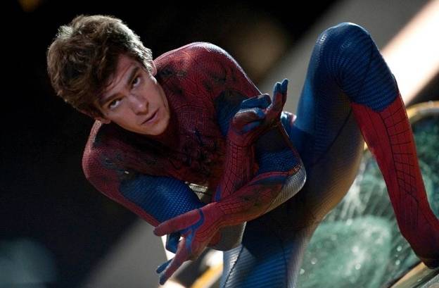 Andrew Garfield in his role as Spider-Man. Credit: Alamy 