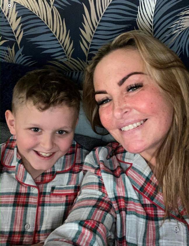 Mum Melanie is trying to raise £100,000 to take her son to the US for treatment. Credit: SWNS