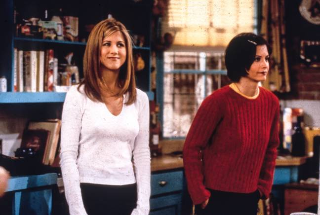 Aniston and Courtney Cox in Friends