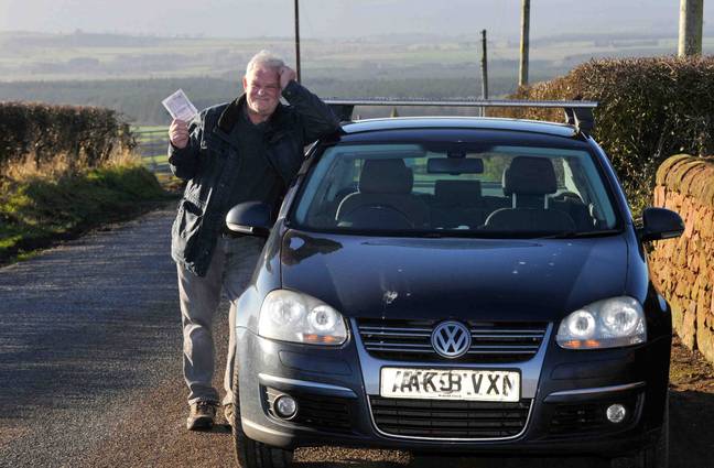 Mr Shrimpton has parked in the same spot for 22 years. Credit: Media Scotland