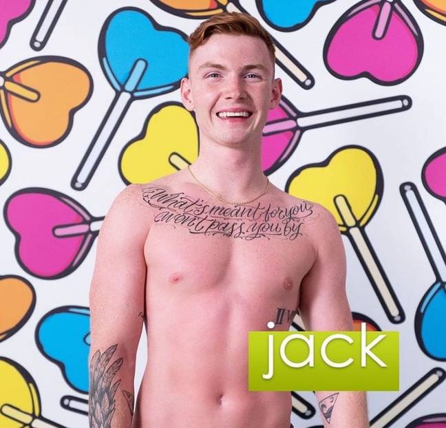 杰克·基廷（Jack Keating）加入了爱情岛（Love Island）。信用：ITV