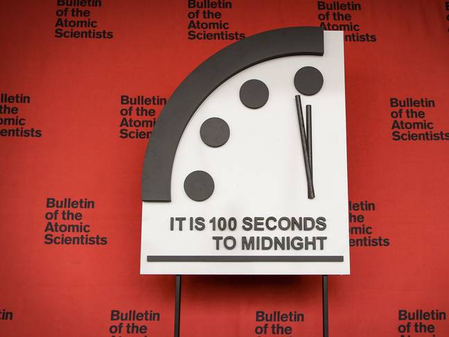 The Doomsday Clock has never been closer to midnight. Credit: Bulletin of Atomic Scientists