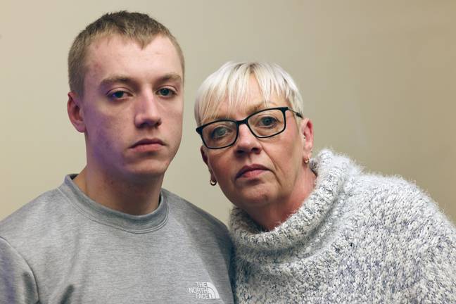 Amanda Martindale, pictured with her son Alex, has ordered Boris Johnson to pay everyone's Covid fines back. Credit: NCJ Media