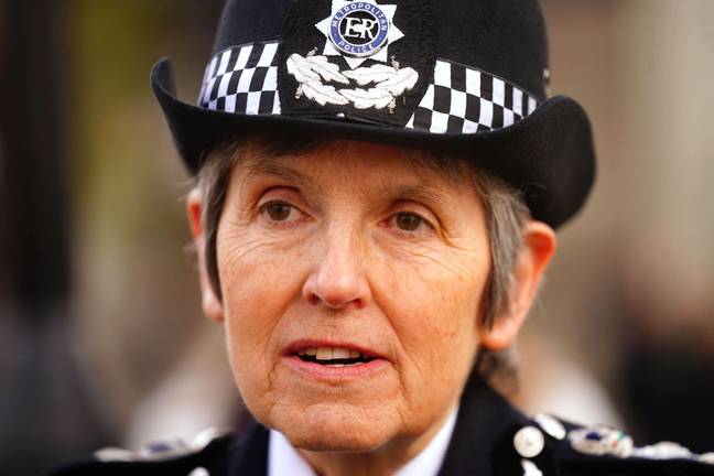 Metropolitan Police Commissioner Dame Cressida Dick. Credit: Alamy