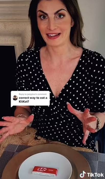 The 38-year-old shares etiquette tips on social media. Credit: @lucychallengerofficial/TikTok