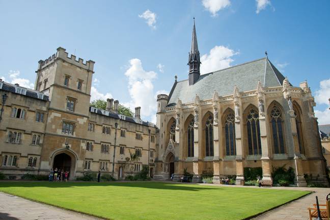 Front quadrangle of Balliol College, Oxford. Credit: Alamy
