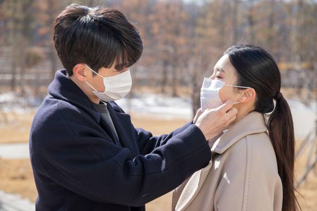 The Thai government has urged couples to mask up for Valentine's Day this year. Credit: Alamy