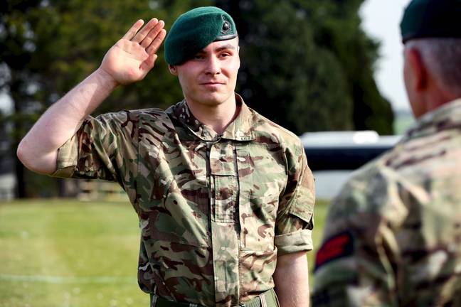 Royal Marine Commando recruit Kane. Credit: BBC