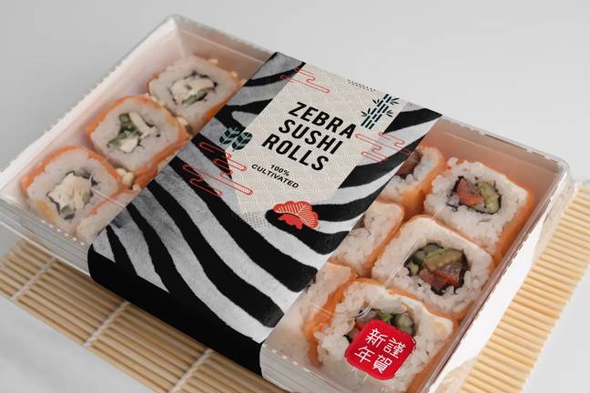 Nothing to see here, just some zebra sushi. Credit: Primeval Foods