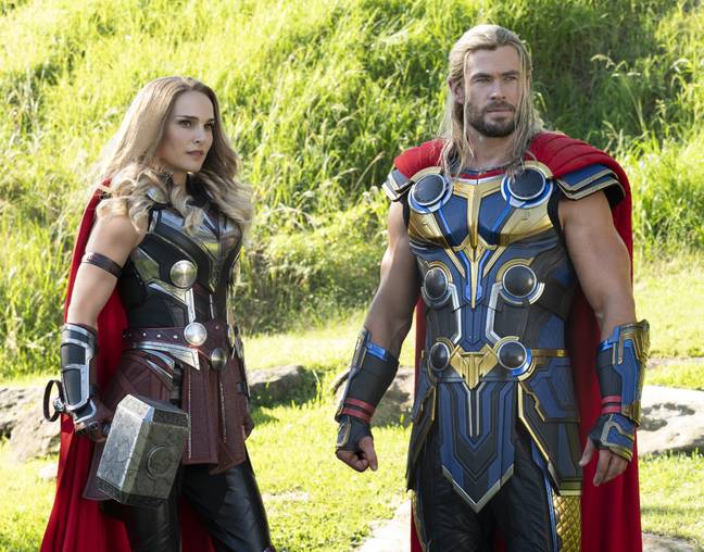 Hemsworth and Portman reunite for Thor: Love and Thunder. Credit: Marvel Studios