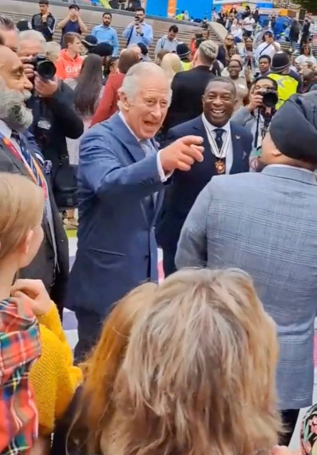 Prince Charles had the perfect response when someone asked him for a beer. Credit: @andrewgould6/TikTok
