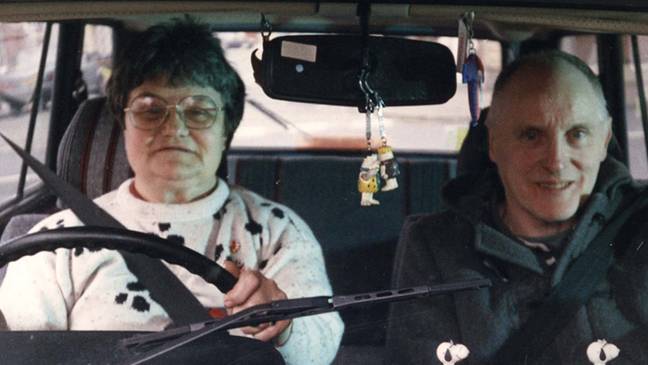 Maureen and Dave on Driving School. Credit: BBC