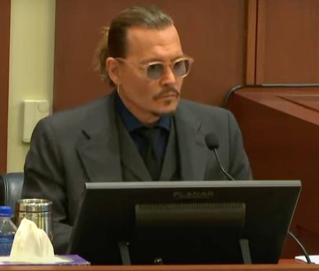 Johnny Depp gave testimony for the third day running. Credit: Law and Crime Network