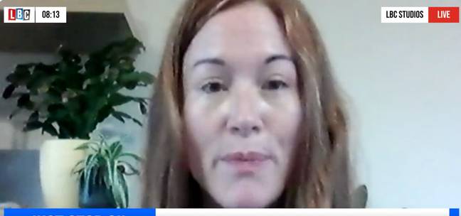 Lora Johnson appeared on LBC. Credit: LBC