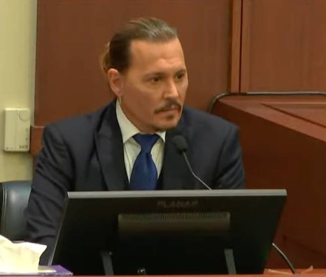 Johnny Depp gave testimony on day eight of his defamation trial. Credit: Law and Crime Network