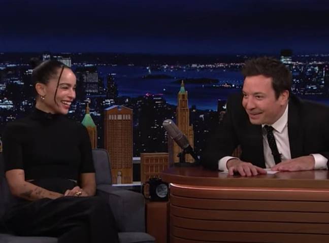 Kravitz was on good form on The Tonight Show with Jimmy Fallon. Credit: NBC
