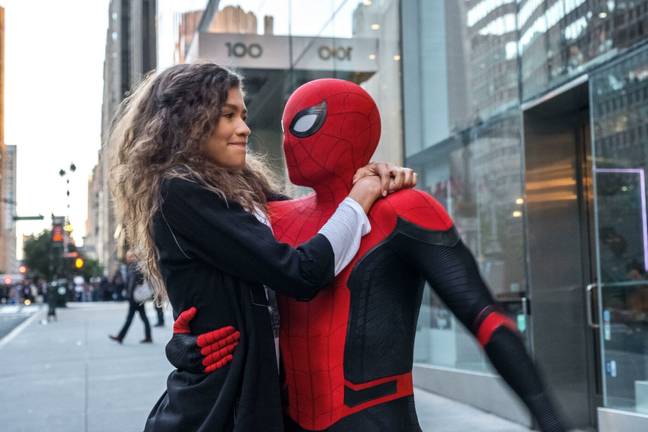 Tom Holland and Zendaya in Spider-Man: Far From Home.