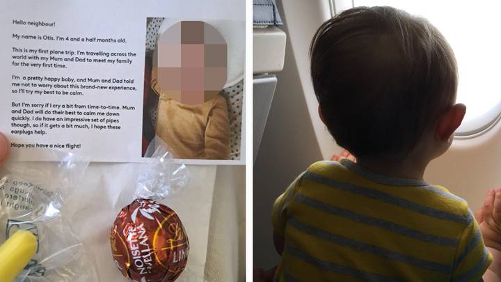 Parents of four-month-old praised after sending earplugs and chocolate to fellow passengers on long-haul flight