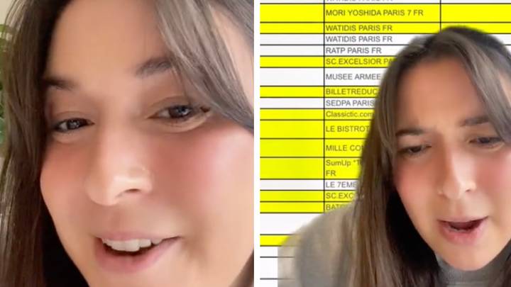 People shocked after woman shares spreadsheet her ex-boyfriend gave her for expenses