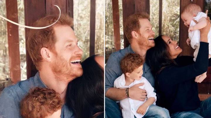 Fans Joke Prince Harry Has 'Chosen Violence' With His Christmas Card Outfit