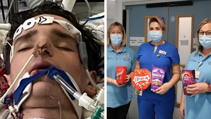 Nurse shares images warning others after son entered 10-day coma after getting flu