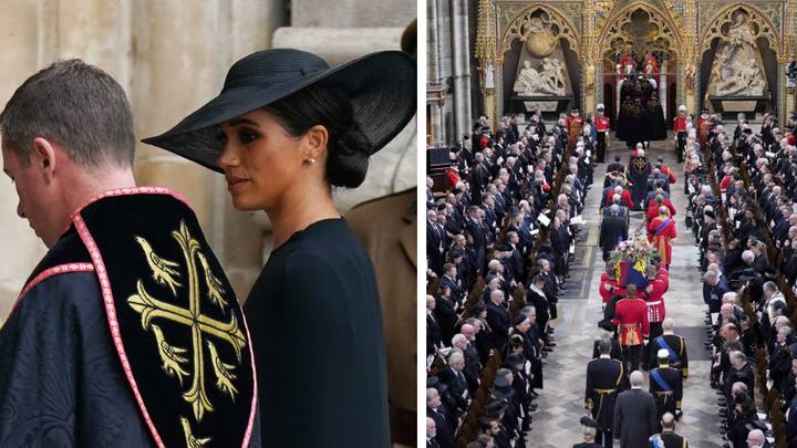 Meghan Markle pays tribute at the Queen's funeral with simple gesture