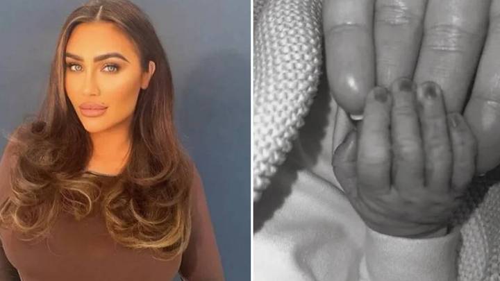 Lauren Goodger says daughter 'is now at home' as she collects newborn's ashes