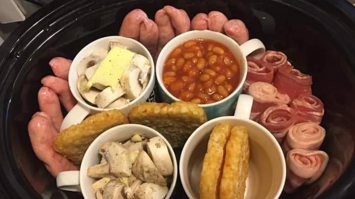 Mum has 'best idea ever' and makes big breakfast in the slow cooker